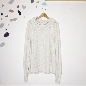 Free People Soft Cowl Neck Oversized Sweater